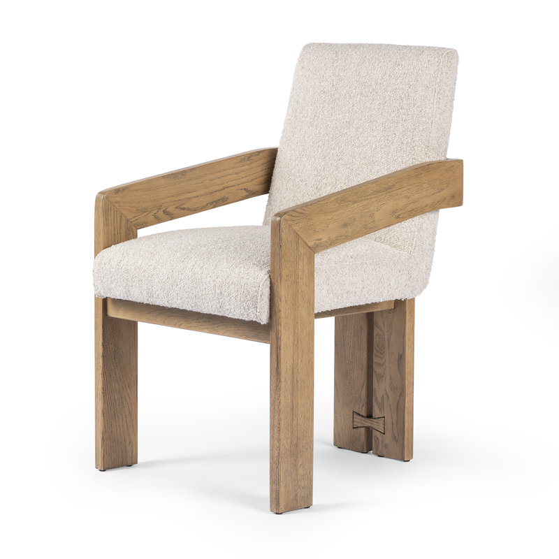 Roxy Dining Armchair, Gibson Black, Cream/Light Brown, Cream/Light Brown_2