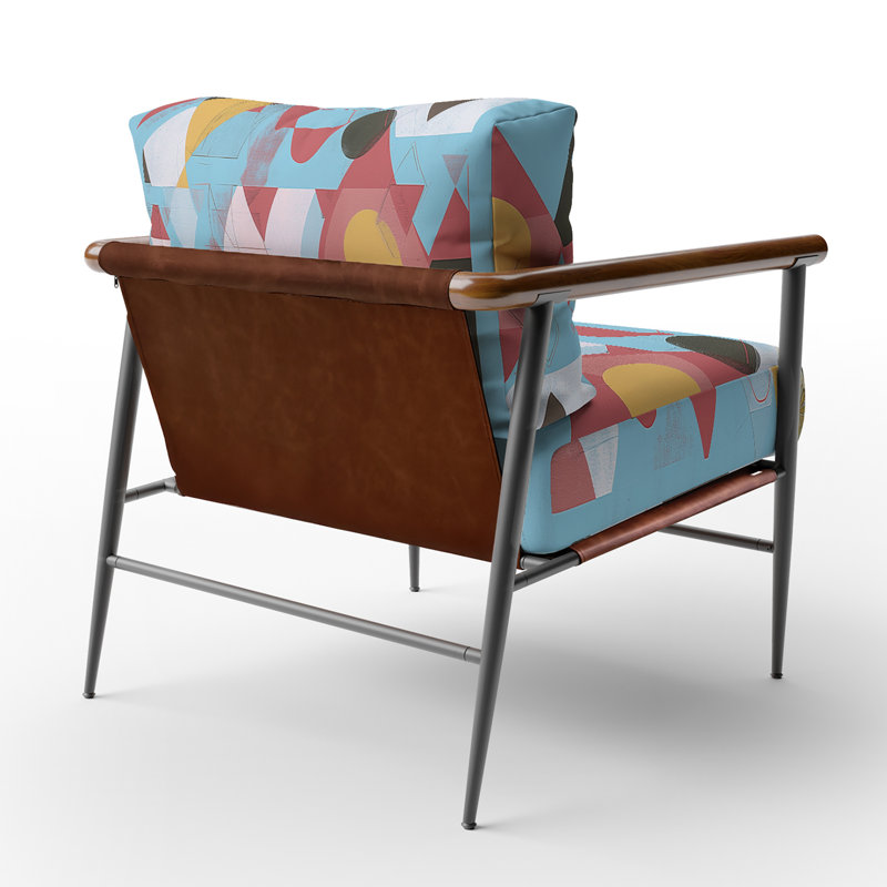 Fauteuil d'appoint rembourré Depp, Noir