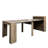 Modern Extendable Dining Table with Built-In Storage-924714777