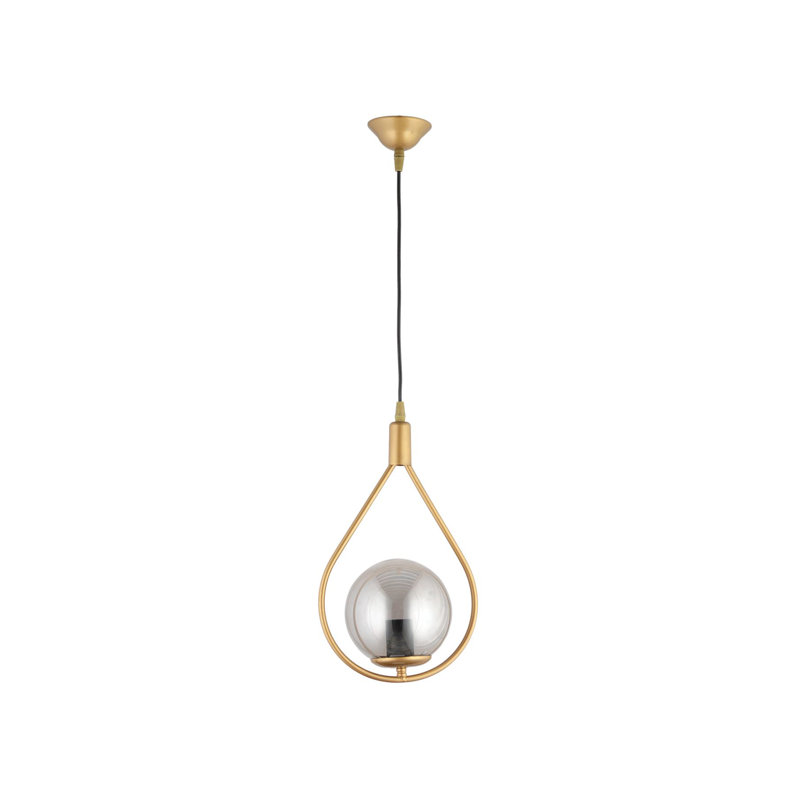 Antiquation Metal Chandelier, Adjustable Height 7.5 - 23.6 inches | Ø4.7 inches Glass Cap & Ø3.5 inches Base Plate | E27 Socket, Max 40W (Bulb Not Included) | Elegant Lighting for Modern Home Décor, IP20 Rated