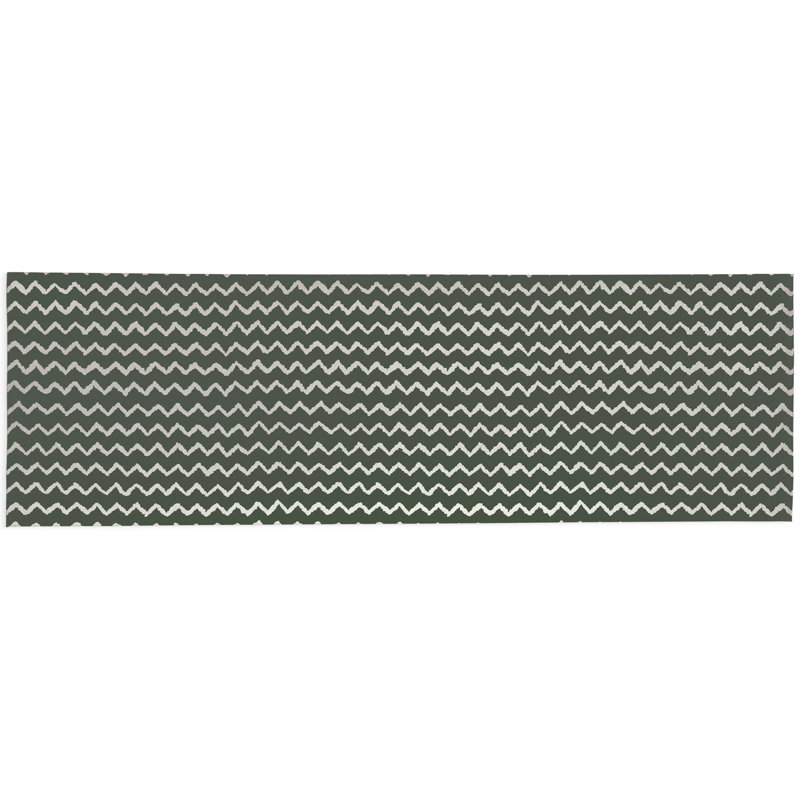 Tapis d'extérieur à motif de chevrons antidérapant, Tapis de couloir 2 pi 6 po x 8 pi