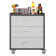 29.5'' W Metal Garage Tool Storage Cabinet with Wheels and 3 Drawers.
