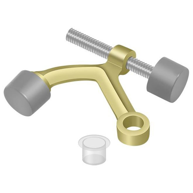 Deltana HP70U3 Hinge Pin Stop; Hinge Mounted; Bright Brass Finish, Polished Brass