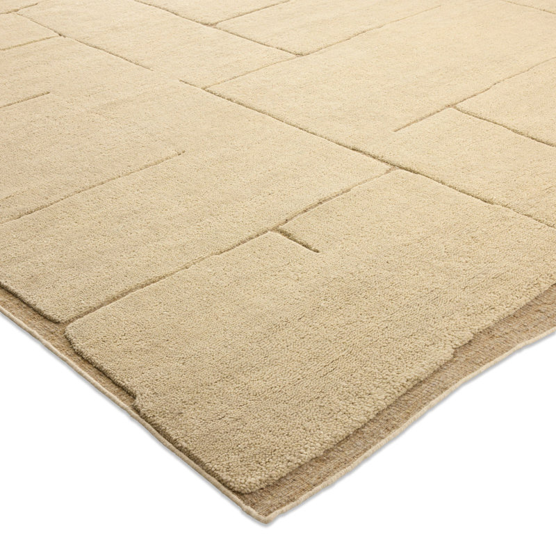 Florian Hand-Knotted Rug-Florian Olive-8'x10', Rectangle 10' x 14', Florian Ivory