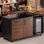Bureau électrique en bois massif à hauteur réglable en L-826940917