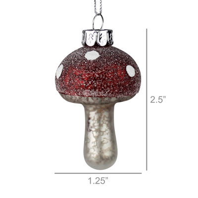 Figurine suspendue champignon de Noël