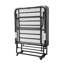 Lit pliant avec matelas Lit d'appoint pliable pour adultes avec matelas en mousse à mémoire de forme de 5 po de style Tuyau à lattes en acier économisant l'espace