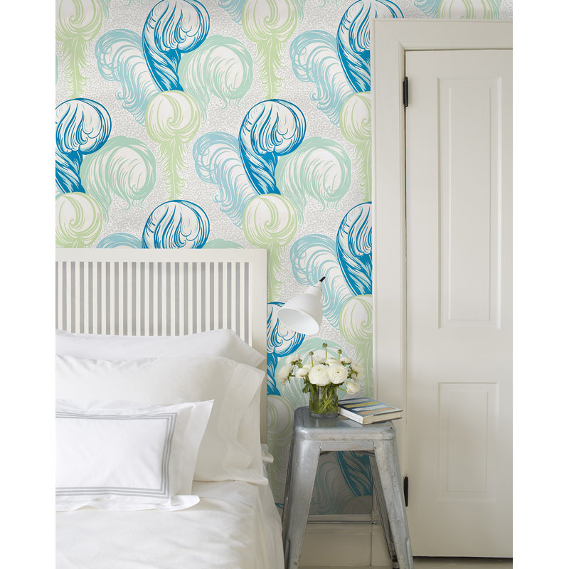 Plumes Wallpaper, Peacock