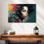 Femme africaine vibrante sur toile-833887057