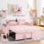 Canapé-lit convertible en velours convertible pour petit espace, salon-1896384472