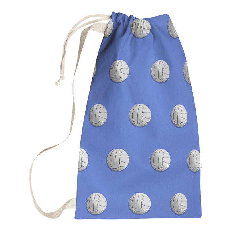 Sac à linge volleyball, Petit (H 64 po x l 20 po x P 1,5 po), Bleu