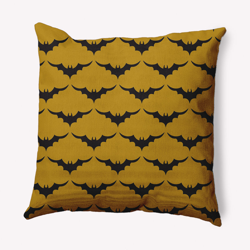 Coussin décoratif intérieur / extérieur Witches Brew, 16 po x 16 po, Automne doré