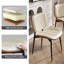 Chaises de salle à manger rembourrées en cuir de polyuréthane, chaises d'appoint pour salles à manger, cuisines et salons-109327966