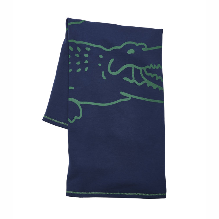 Lacoste, Bath, 2 Lacoste Navy Blue Bath Towel 0 Cotton 30 X 52 Big  Crocodile Logo