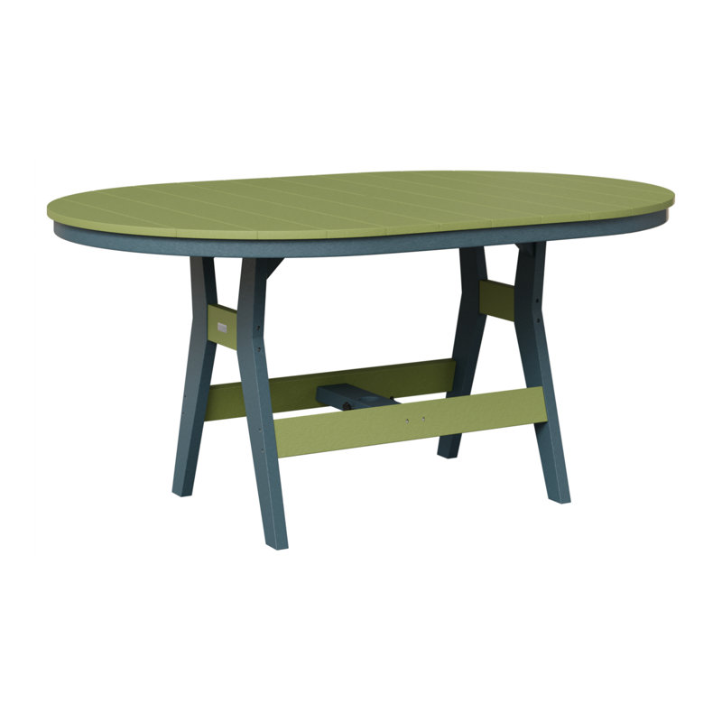 Table de bar berlinoise Berlin, Vert kiwi, 38.87" H x 64" W x 44" D, Ardoise