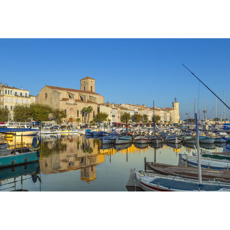 Wicken Yachts Reflecting On Water - Wrapped Canvas Print, 30cm H x 46cm W x 3.8cm D