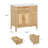 36" Bathroom Vanity With Ceramic Sink, 2 Doors & 2 Drawers, Tilt-Out Storage Panel, Rubberwood Frame & Plywood Cabinet, Painted Finish