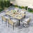 Rectangular 63"L X 38"W Outdoor Dining Table-835244439