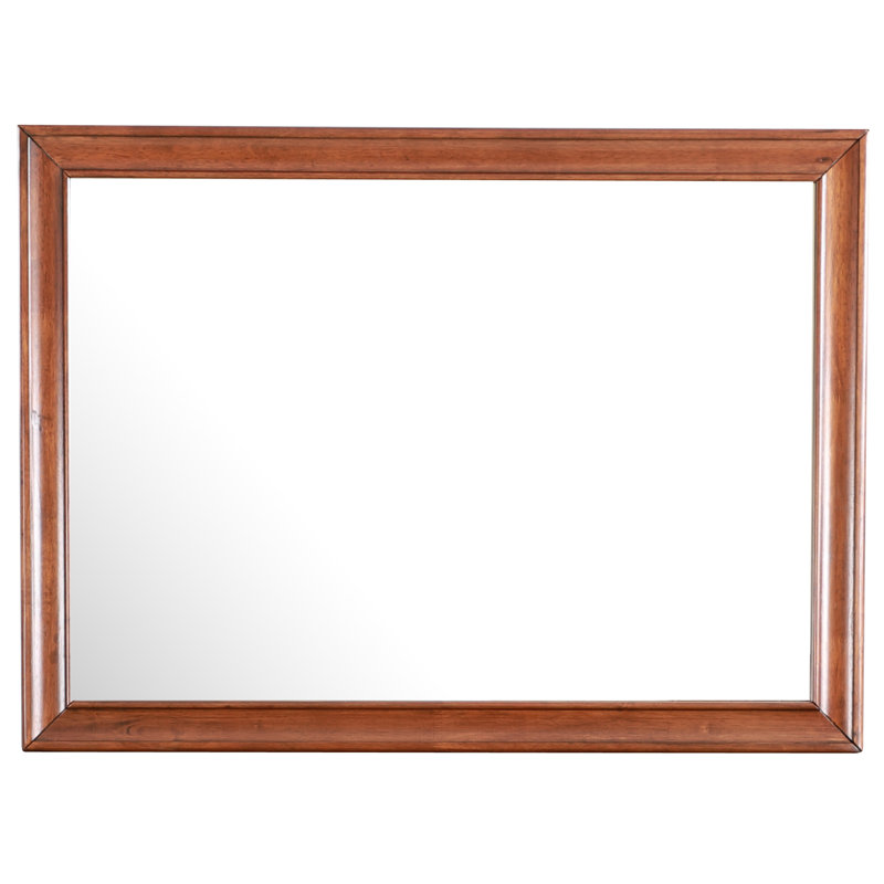LaVita 45"L x 33"H Mirror, Oak, Oak