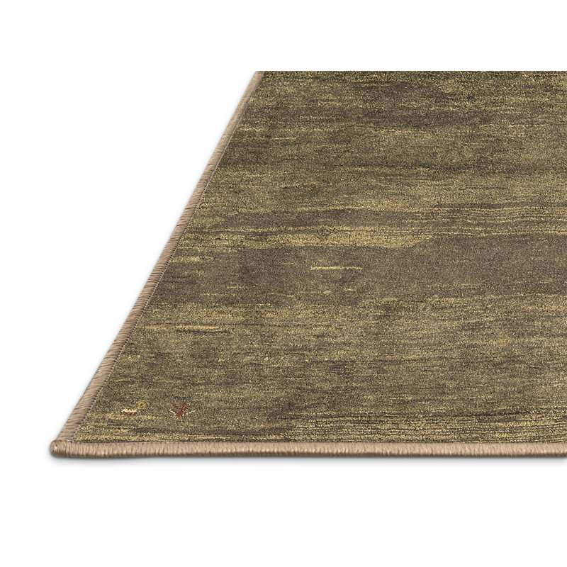 Tapis contemporains brun lavable à la machine 2734, Rectangle 2 pi x 3 pi