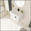 Meuble-lavabo compact avec lavabo en céramique, pour les petites salles de bain et un rangement efficace-378616404-378616405