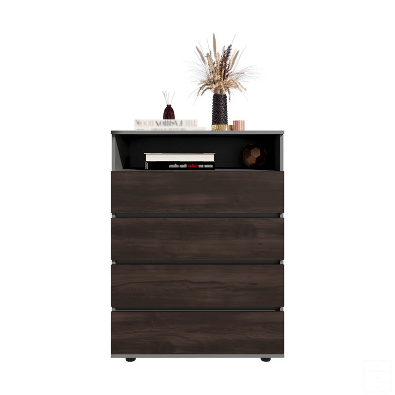 Commode, 4 tiroirs, 1 tablette