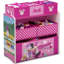 Ensemble de salle de jeux 4 pièces Disney Minnie Mouse par Delta Children - ensemble comprenant une table, 2 chaises et un organisateur de jouets à 6 bacs