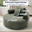 Fauteuil demi-tonneau rembourré Addisin-1451168356