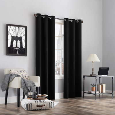 Wayfair Basics® Burman Thermal 100% Blackout Grommet Curtain Panel