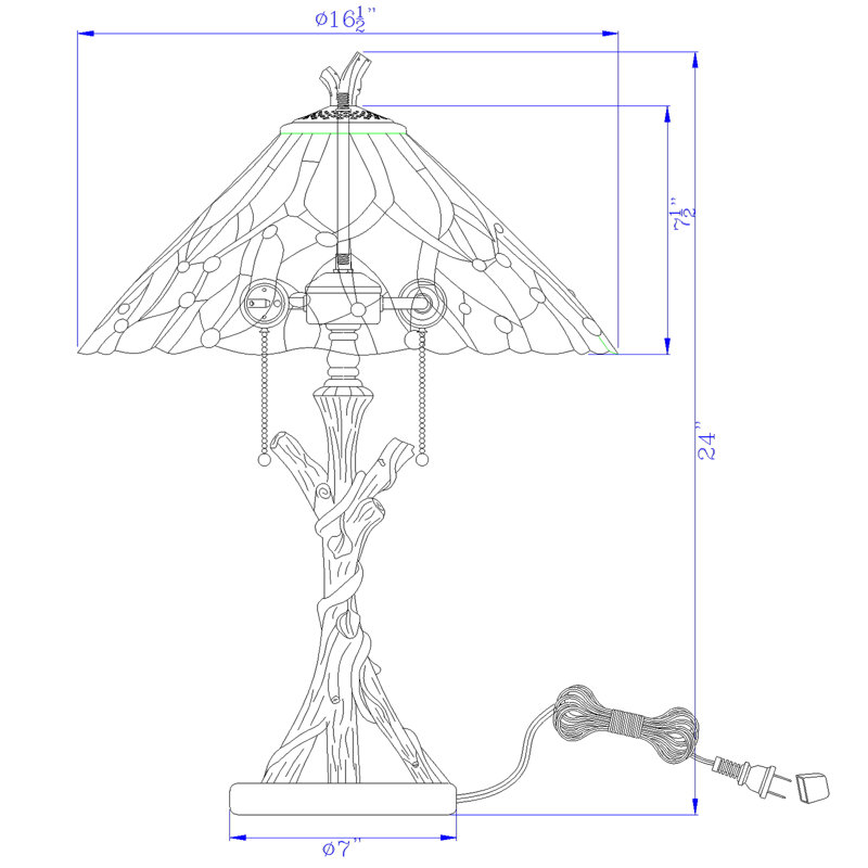 Lampe de table en métal VanVleet