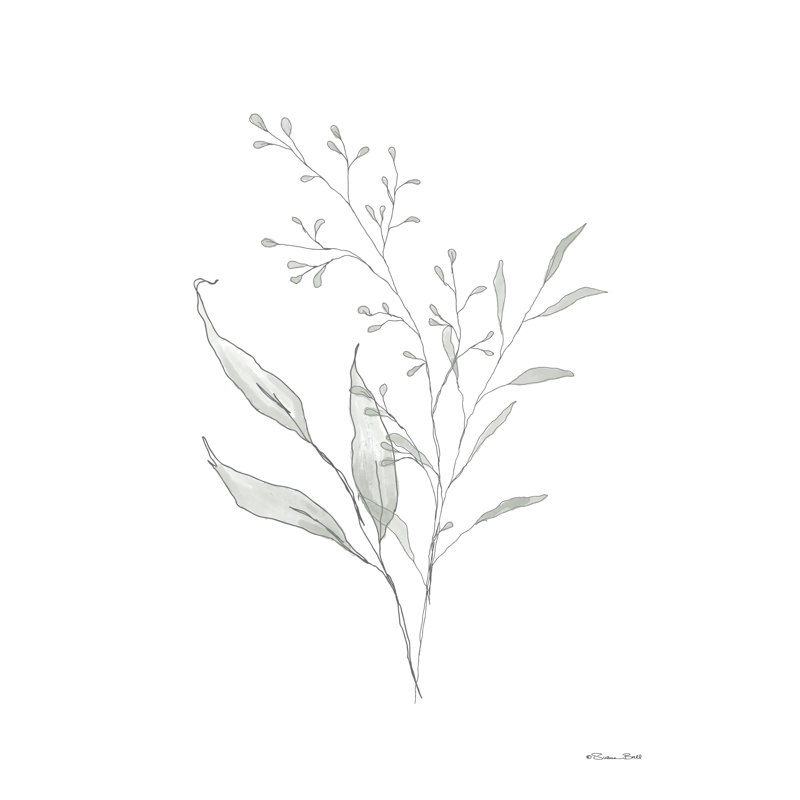 Feuilles simples 2 par Susan Ball, H 18 po x l 12 po
