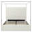 Jeffrey Canopy Velvet Upholstered King Bed Frame In Cream-347096239-347096228