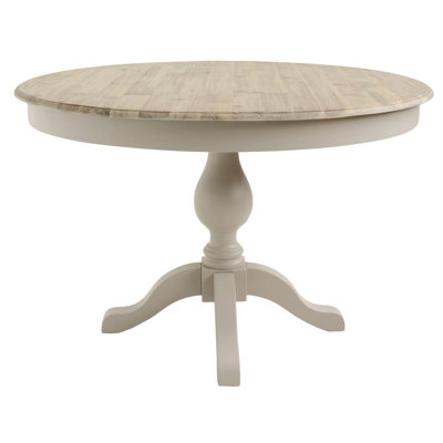 Bayou Round Solid Wood Top Dining Table