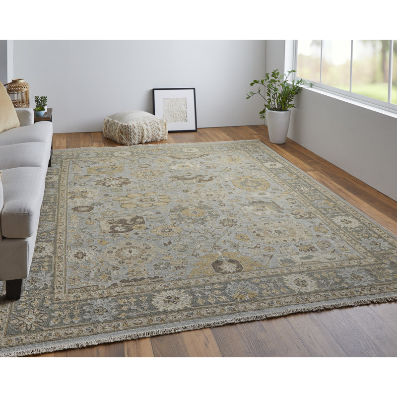 Performance Wool Oriental Indoor Rug, Round 8'