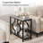 Narrow Industrial Side Table With 3-Tier Storage Shelves For Living Room-1890380357