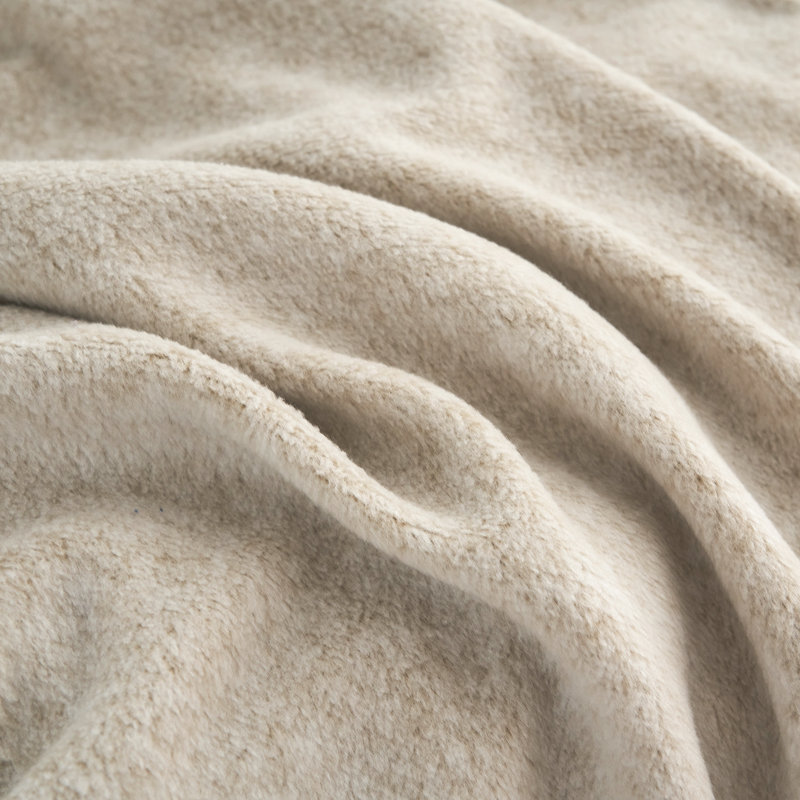 Knitted Throw Blanket, King, Brown