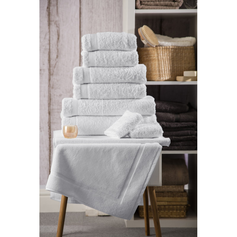100% Cotton Plush, White
