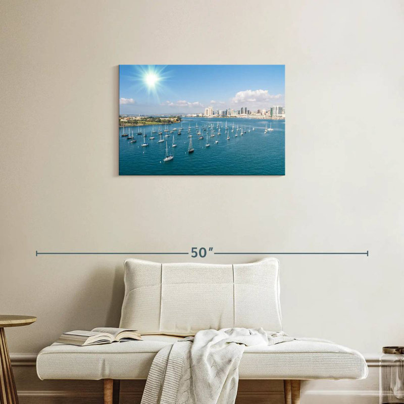 Mehar San Diego Waterfront Boats, 20" H x 30" W
