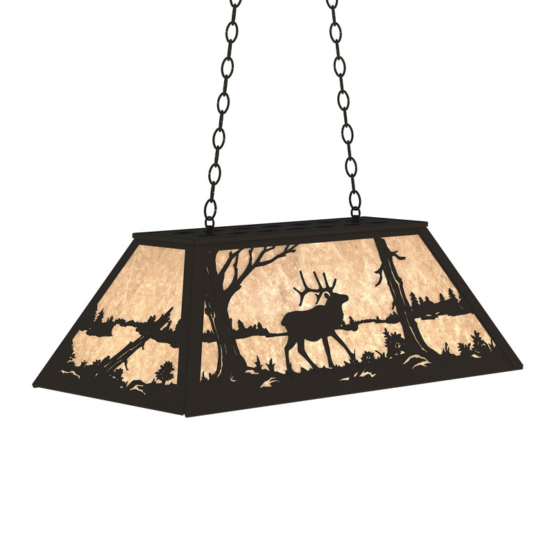 6 - Light Pendant, Silver, Textured Black, Mica