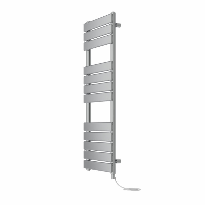 Antwian Flat Panel Towel Rail Heated Towel Rails, 100cm H x 45cm W x 6.2cm D, Chrome