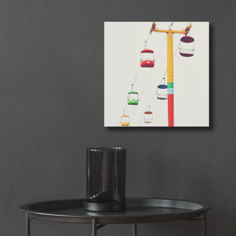 «Carnival Candy» par Myan Soffia, art mural en verre acrylique, 12 po x 12 po, H 12 po x l 12 po x P 0,13 po