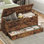 Coffre à jouets, coffre de rangement de 47,2 po avec tiroir et poignées, banc de rangement en bois avec plateau relevable, coffre de rangement