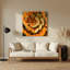 Fruit, cantaloup, art mural en métal brun-185069244
