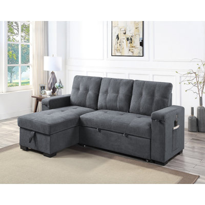 Upholstered L-Shaped Sectional Reversible
