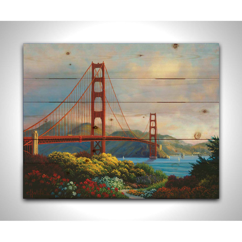 «Morning at the Golden Gate» par Charles White, L 20 po x H 16 po
