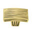 WAVE RECTANGLE KNOB; MUSEUM GOLD