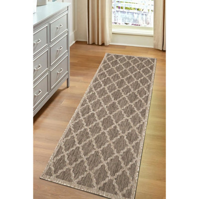 TRELLIS GREL FLATW LATTE 160/225cm