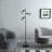 Adjustable Cage Shade Industrial Farmhouse Metal Floor Lamp With Step-On Switch, Perfect For Modern And Rustic Decor