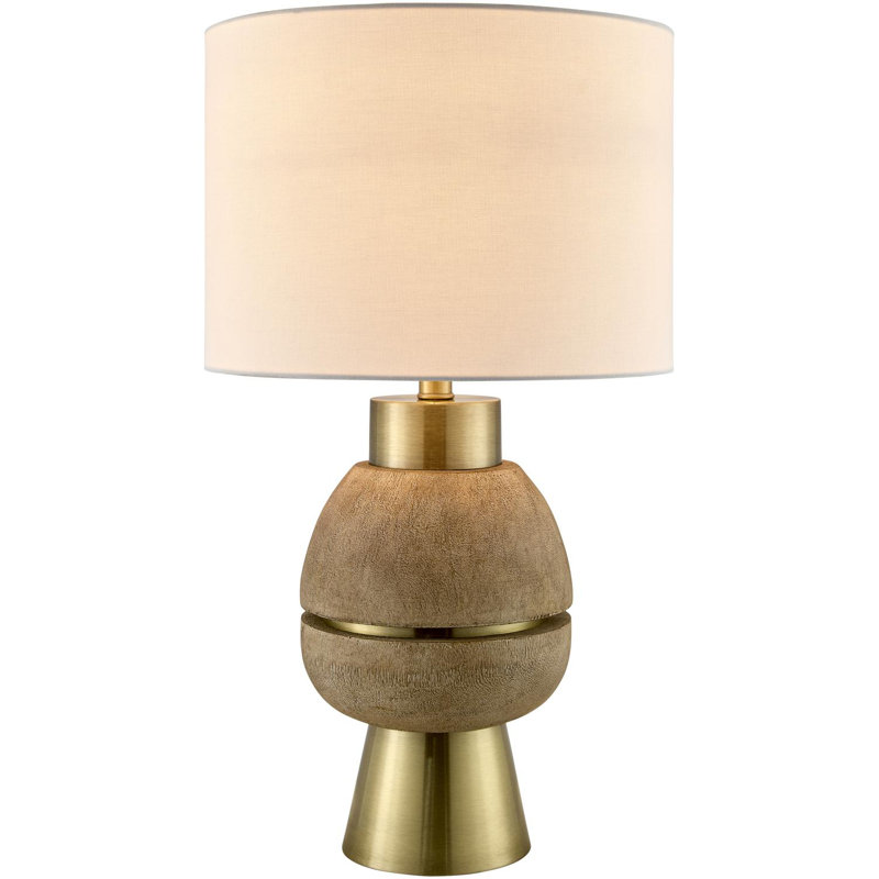 Kelemen Table Lamp, Cream/Gold