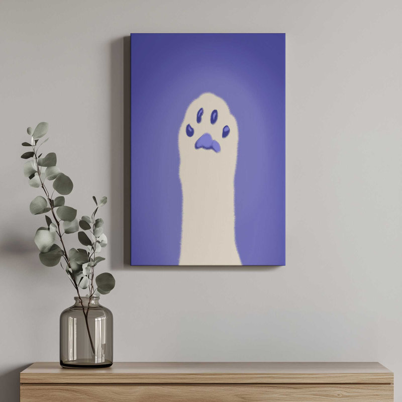 «Cat Paw I» par BigBadMullet, reproduction d'art sur toile, H 16 po x l 12 po